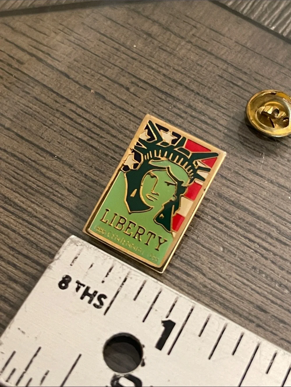 Vintage Weingeroff Statue of Liberty Centennial Enamel Pin from 1986